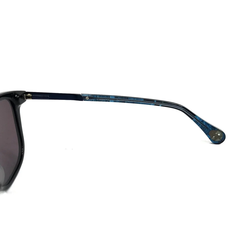 Robert Graham Sunglasses HERMAN BLK Black Blue Frames with Blue Mirrored Lenses